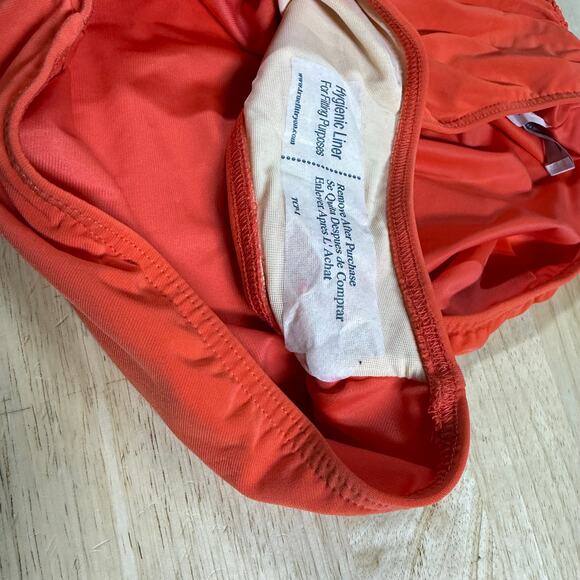 MAGICSUIT NWT Reese Cowl Back Tankini Top & Shirred Bikini Bottom Size 16 Orange - Picture 14 of 16